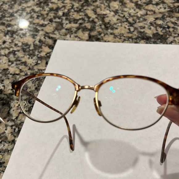 Giorgio Armani wire rim & tortoise shell frames w/glass case - Picture 11 of 17